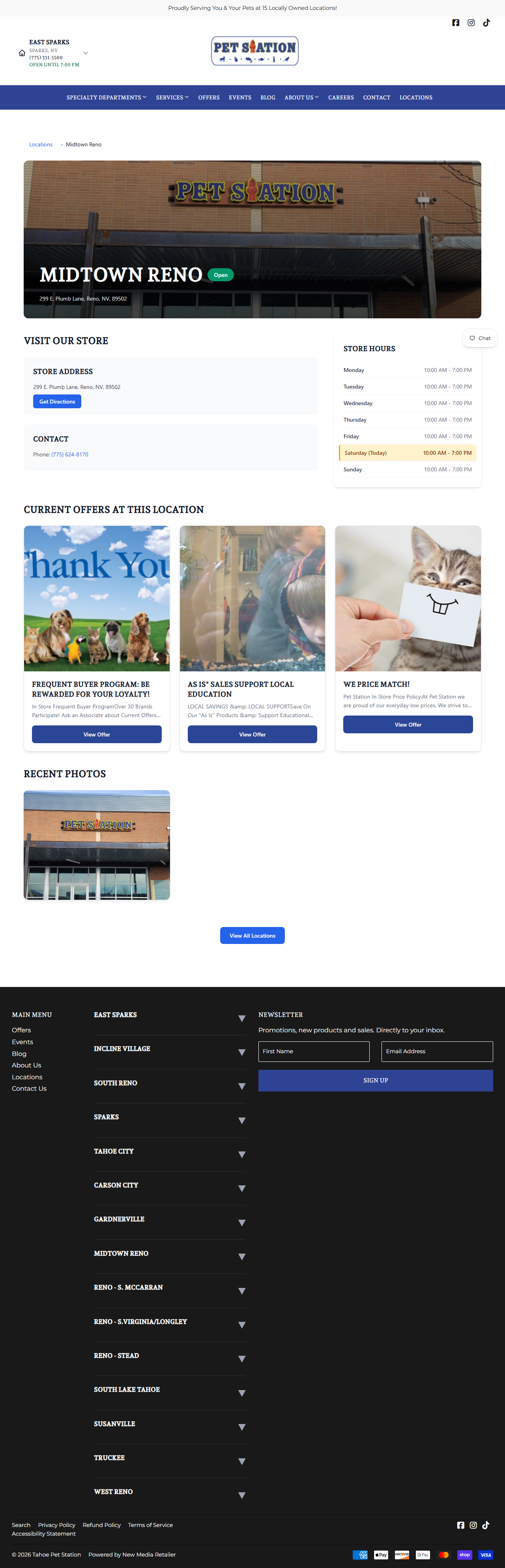 Full Midtown Reno location page with no local content